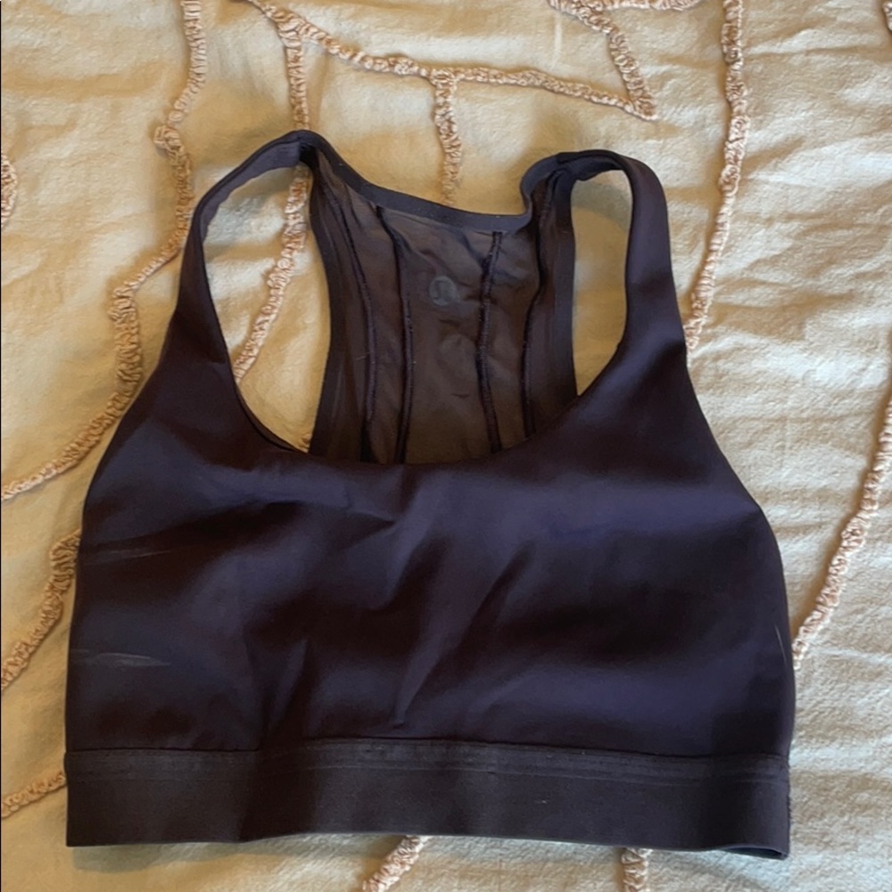 LULULEMON Dark Purple Sportsbra w/ Mesh Backing